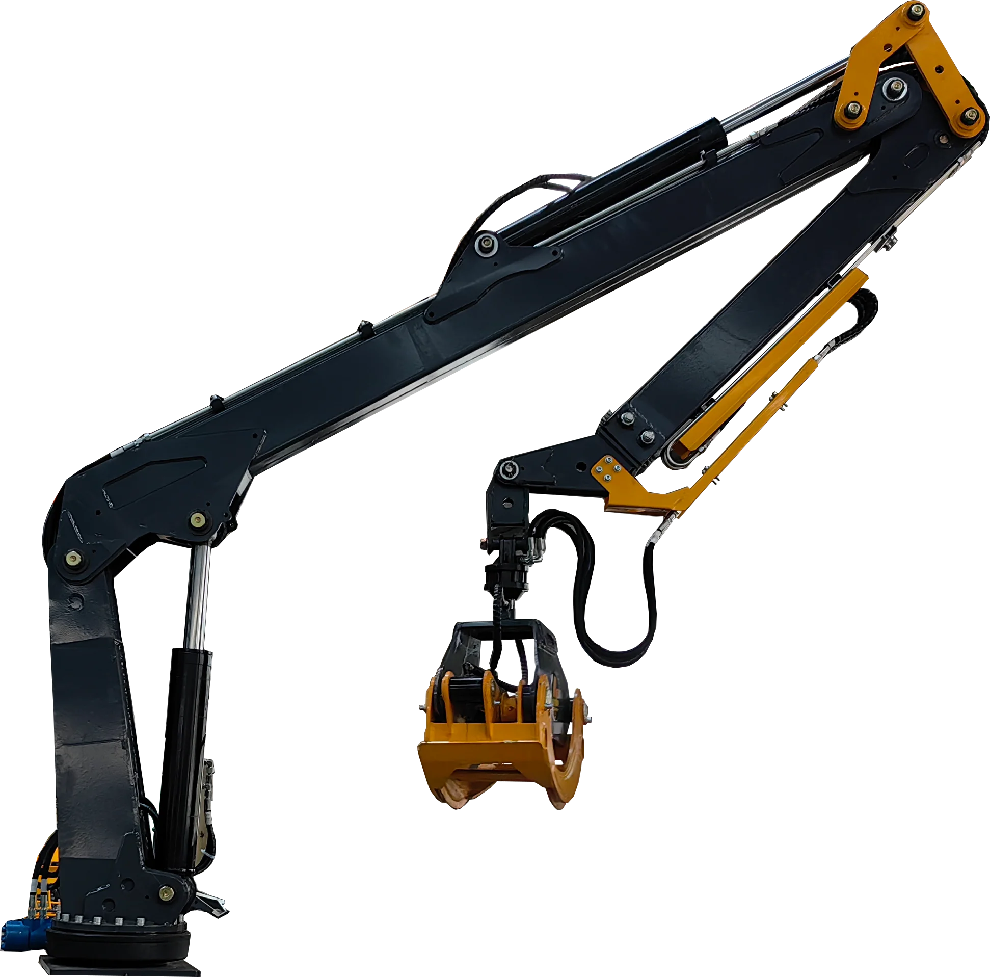 Hydraulic Control Tree Wood Log Timber Hydraulic Manipulator Folding Arm Grab Steel Machine