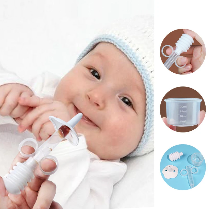 Wholesale BPA Free Safe PP Medicine Transparent Baby Dropper Feeder With Measuring Cup