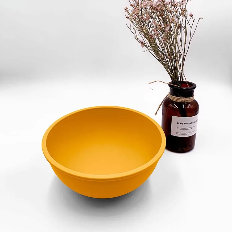 OEM ODM  Bowl Set Salad Fruit Dough Bowls And Plates Collapsible Dog Noodle Mixing Bubble Milk silicone Bowl