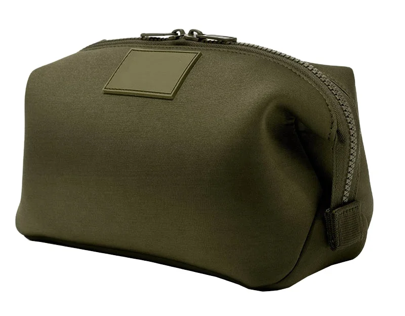 Custom sport neoprene toilet bag cosmetic pouch with removable zipper pouch neoprene makeup bag