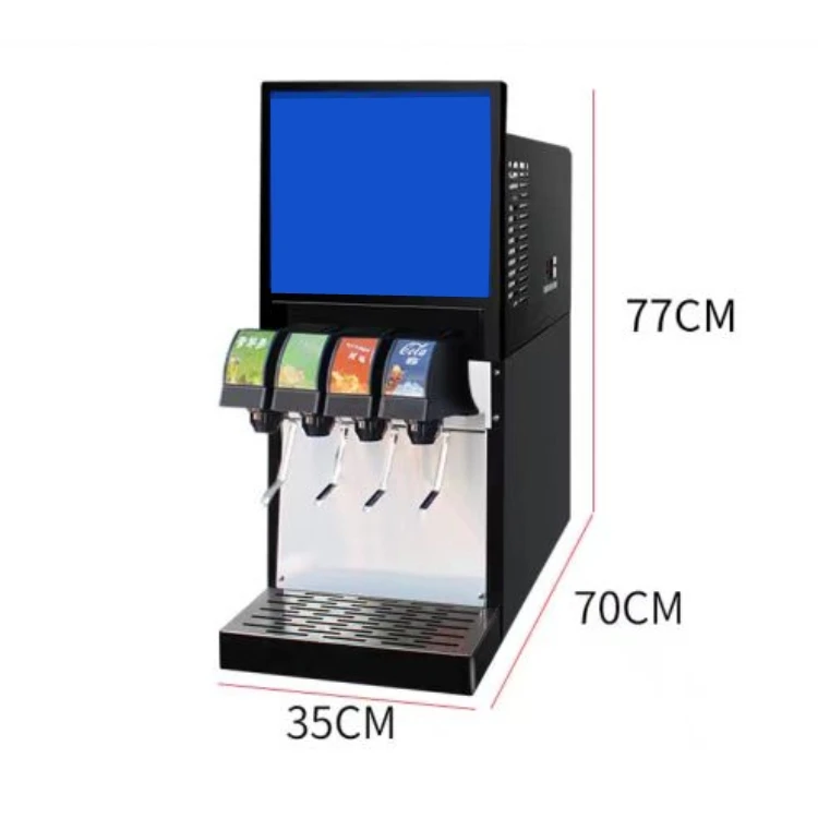 Commercial 6 Valves Automatic Dispenser for Post Mix Soft Drinks for Convenience Stores