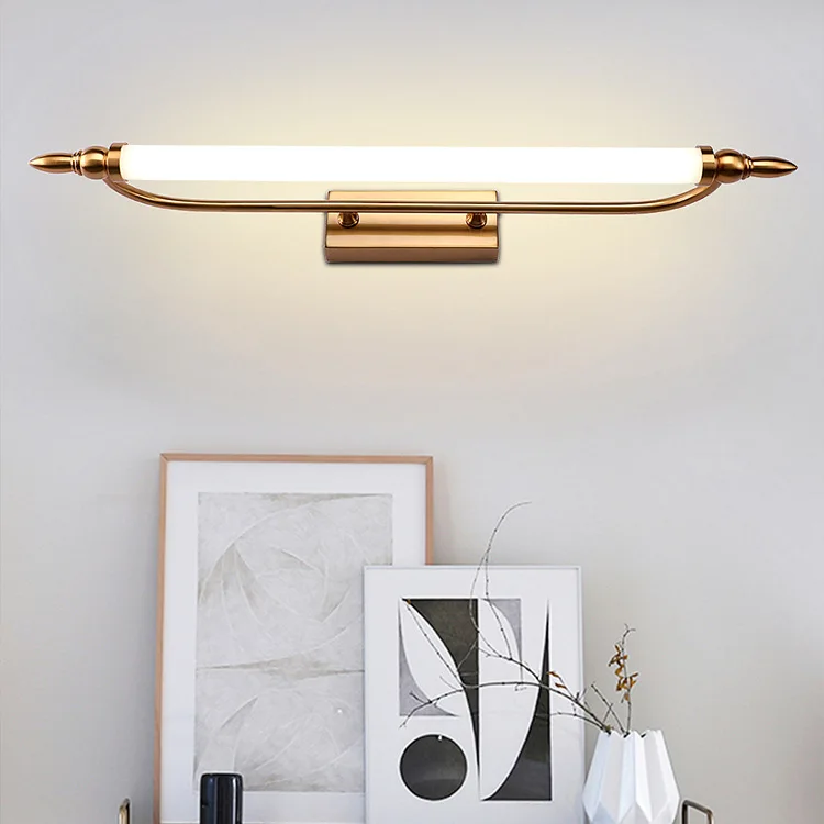 LED Bathroom Vanity Lighting Fixtures Long Shade stainless steel Bath Mirror Lamps Wall Lights Makeup Mirror front Light
