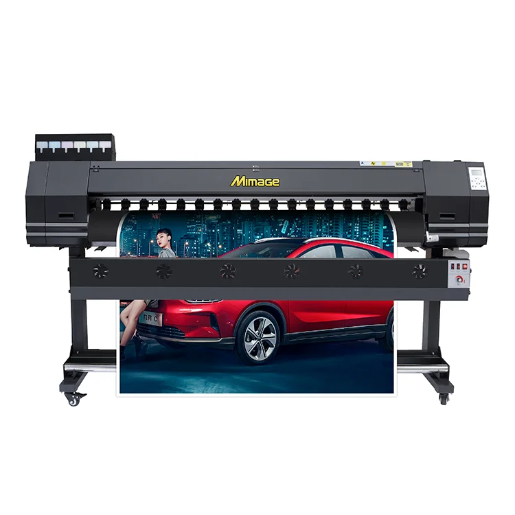 6ft eco solvent EPS0N i3200 head inkjet printer printing 8 colors CMYK LC LM LK LLK color machine