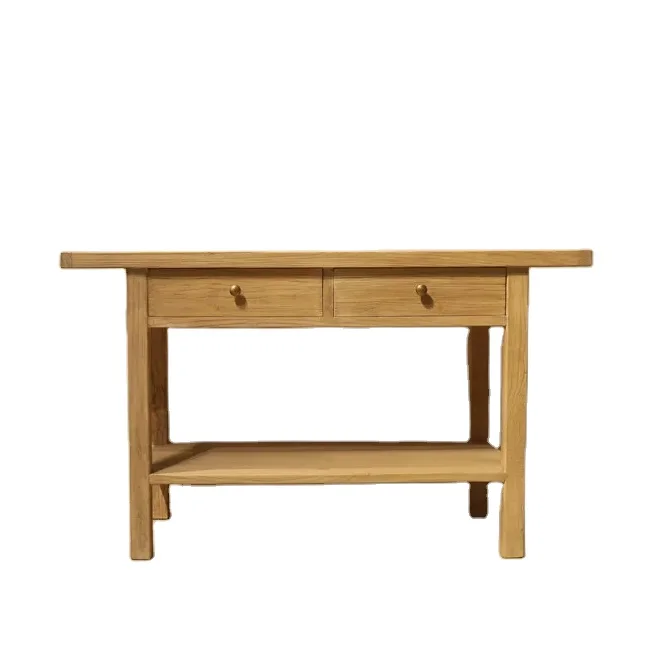 Chinese wholesale furniture recycled wood antique wine table living room furniture  antique reclaimed furniture console  table