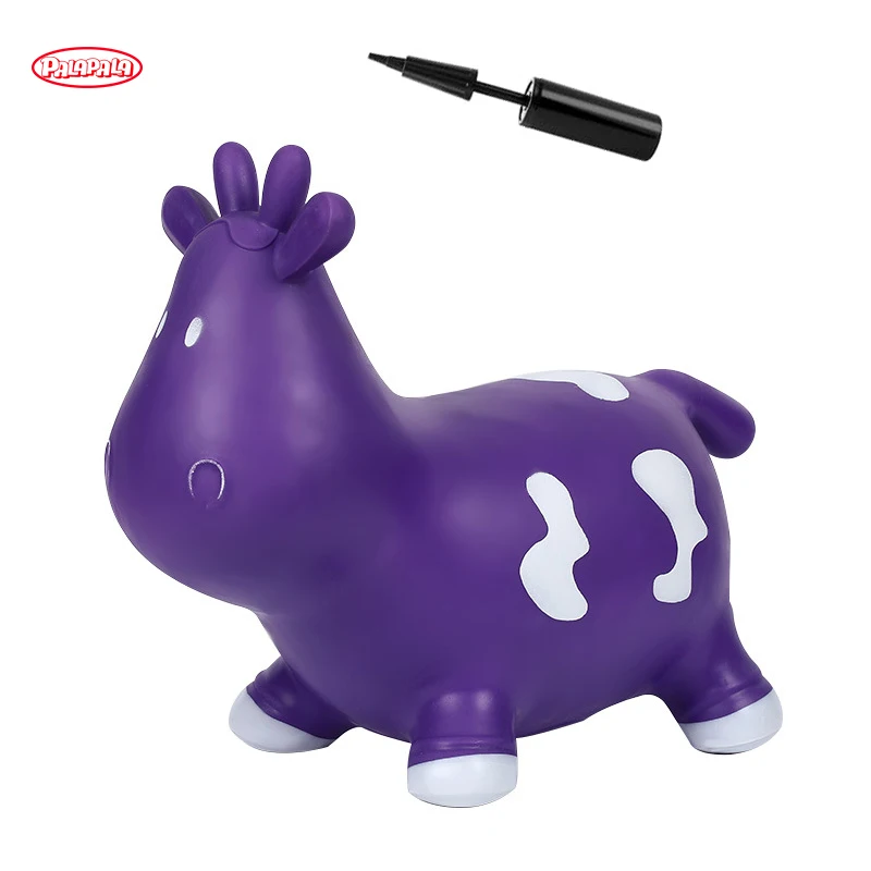 TEMU Hot Sell Children Indoor and Outdoor PVC Bouncy Hopping Animal Toys Inflatable Toy Animal Jumping Unicorn for Kids