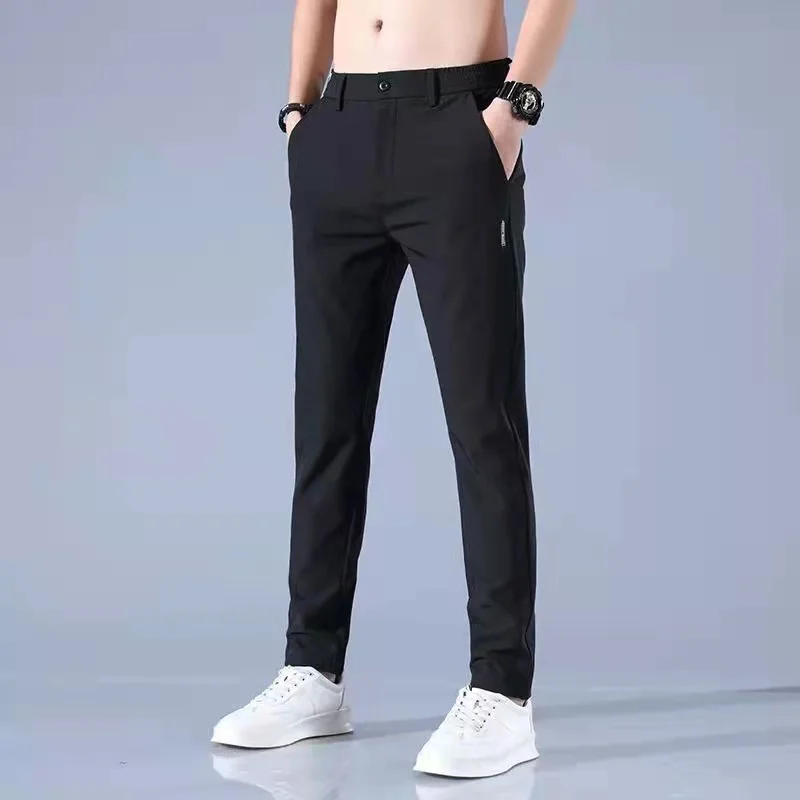 High Quality New Style Fashion Office Slim Pants Formal Cotton Casual Men Trousers