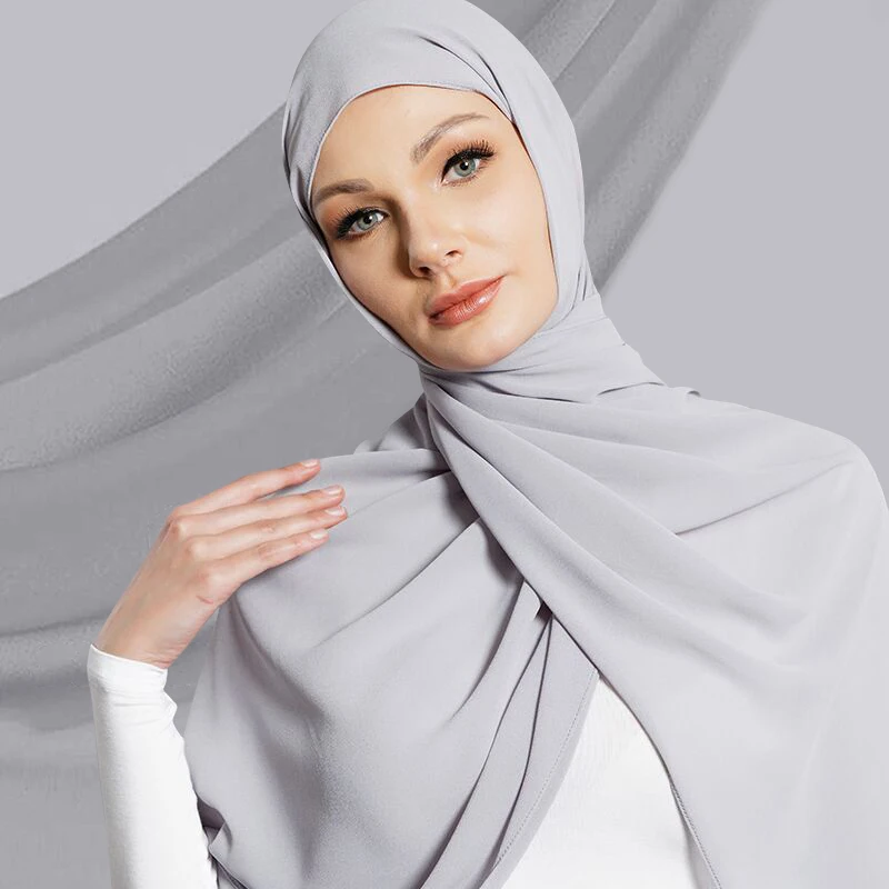 2019 New Design Shemale Gift Chiffon Silk The Girls Scarf With Soft Touching