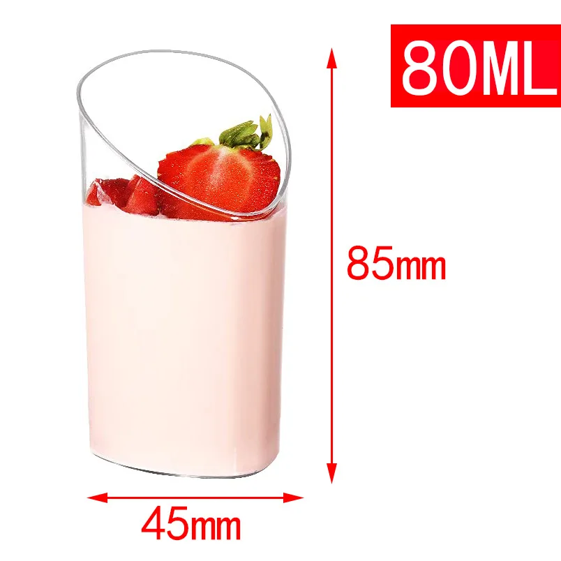 Mini dessert cup Mousse cake cups puddings jelly ice cream disposable plastic cups