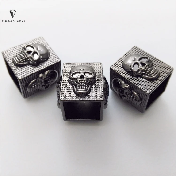 New design embossed metal drawstring rope cord end stopper for clothes