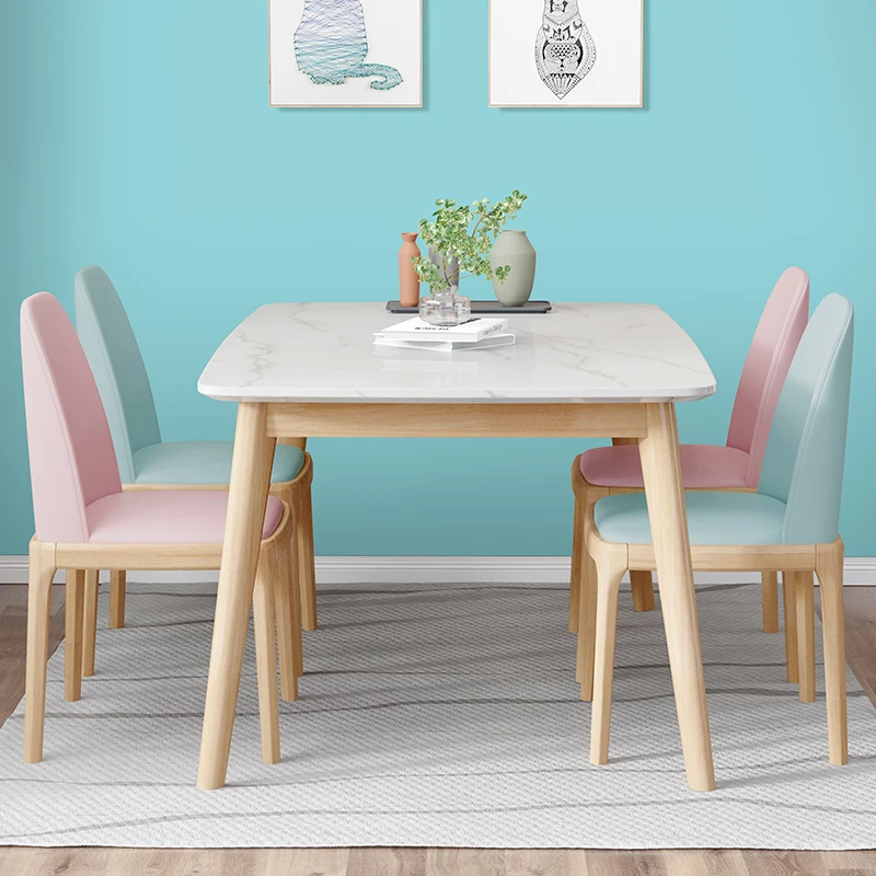 Высокое качество 4 местный столовая мебель верхние древесина бука ноги обеденный стол