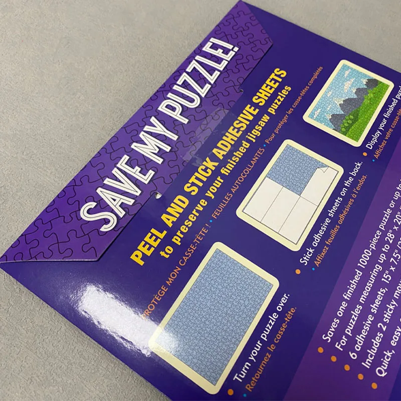 Factory direct sales printing, low-priced personalized transparent adhesive protective film pasting, puzzle stickers