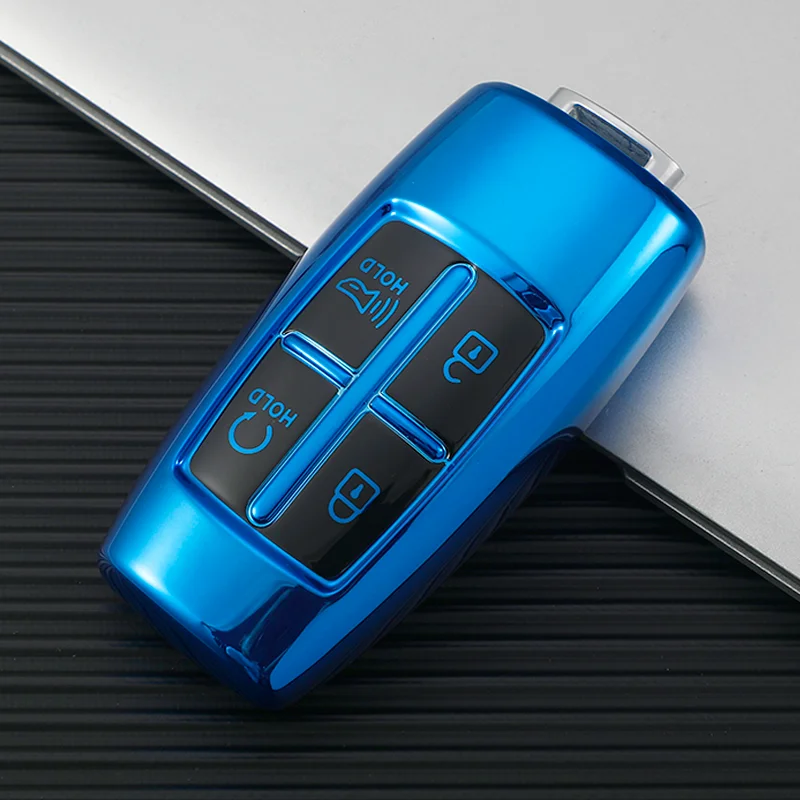 Factory custom 4 buttons Guangdong tpu key shell fob cover case wallet for Hyundai Genesis GV70 G70 G90 G80 GV80