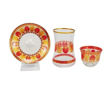 
Китай, оптовая продажа, 80 мл, рельефная Золотая Керамическая Мини-чашка для кофе, стеклянная чашка, чайная чашка, набор блюдце 