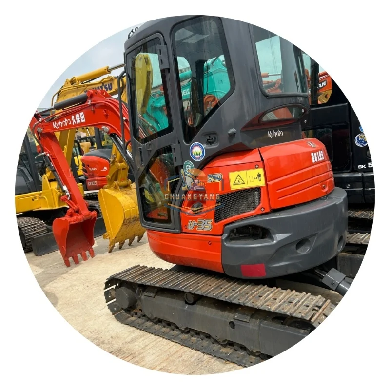 Used Kubota U35 Mini Excavator from Japan 3.5ton Second Hand Crawler Hydraulic Digger with Pump Motor Bearing Components