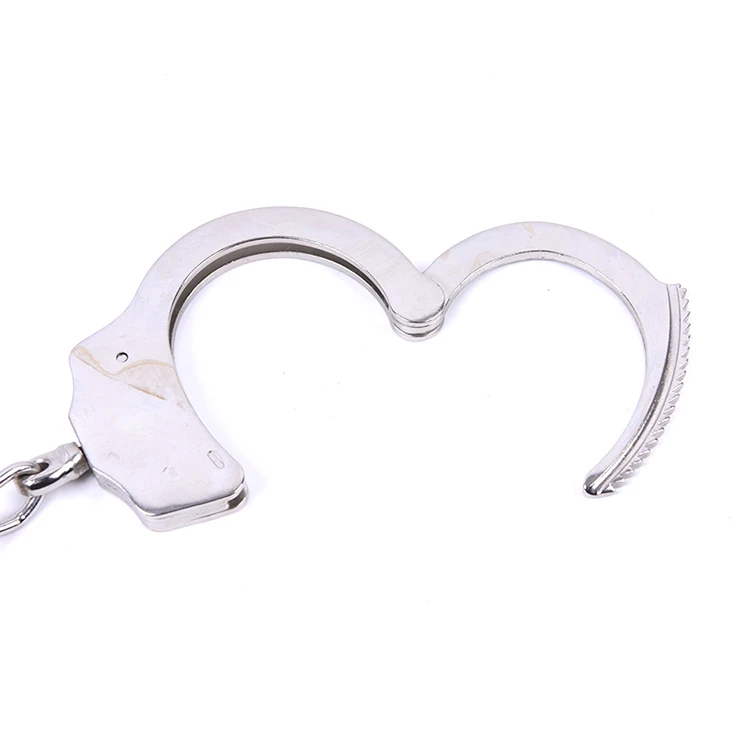 wholesale lockable police army military security stainless steel handcuffs