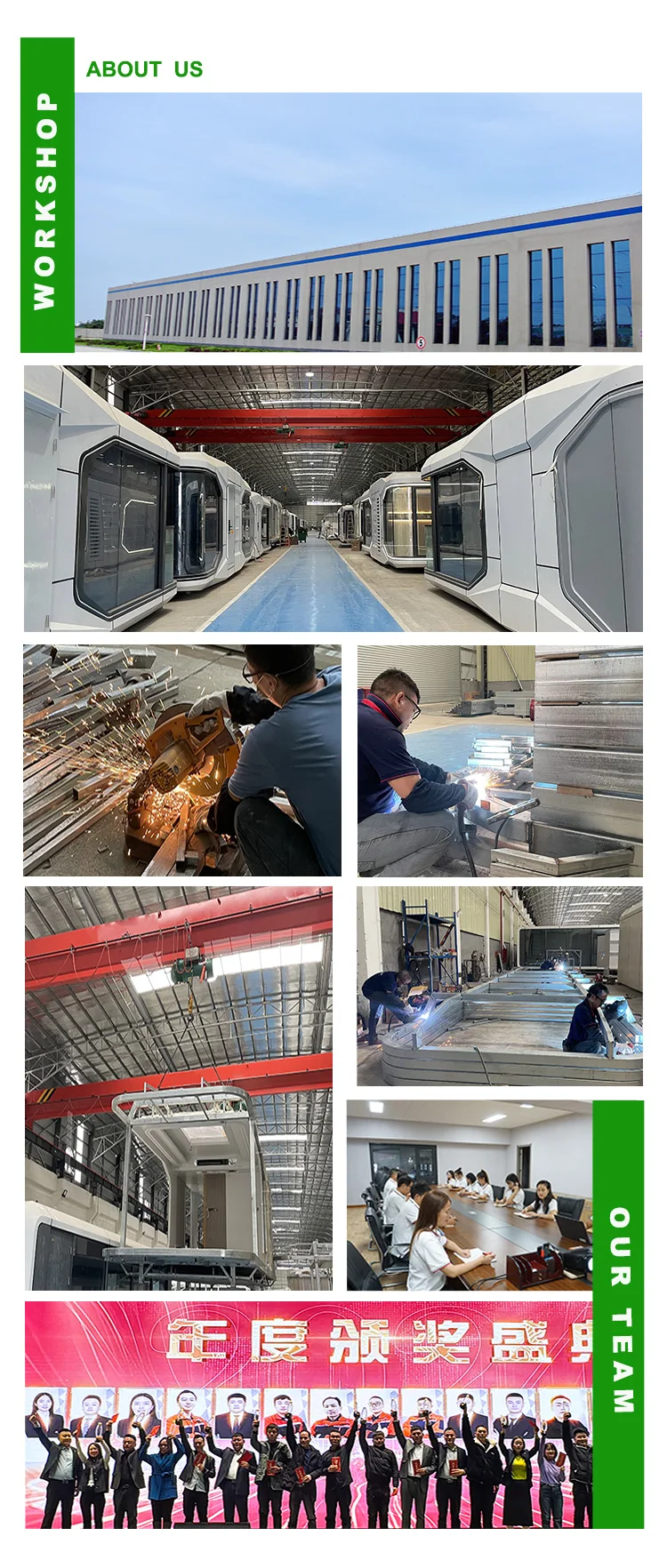 Tiny Trailer Portable Prefabricated Prefab House Foldable Steel Capsule Container Cabin Mobile Modular Housing