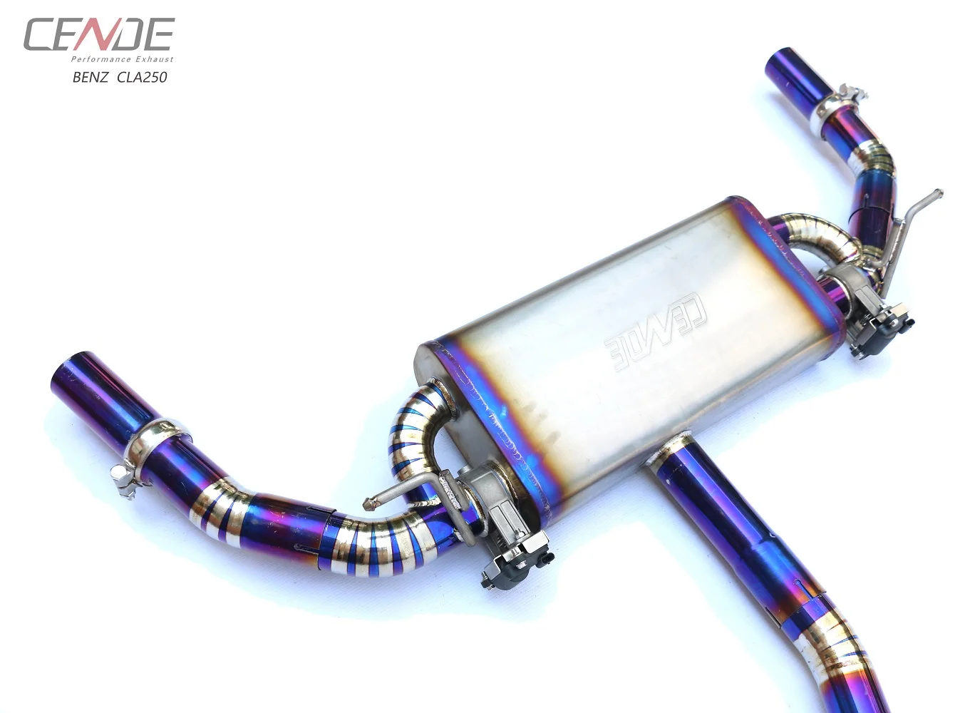 CENDE Active Sound Sport Titanium Catback Exhaust for Mercedes Benz CLA250 exhaust 2014