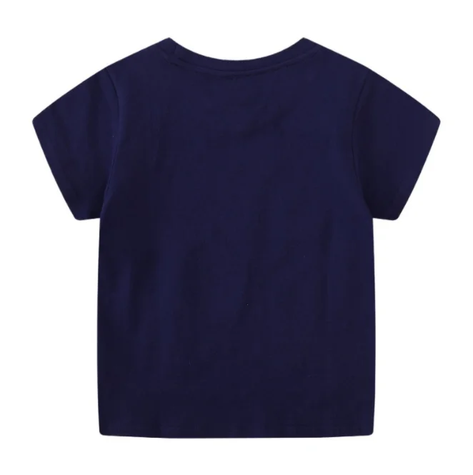 New design wholesale promotional children kids apparel fashion tops dinosaur luminous printing cotton boys t-shirts