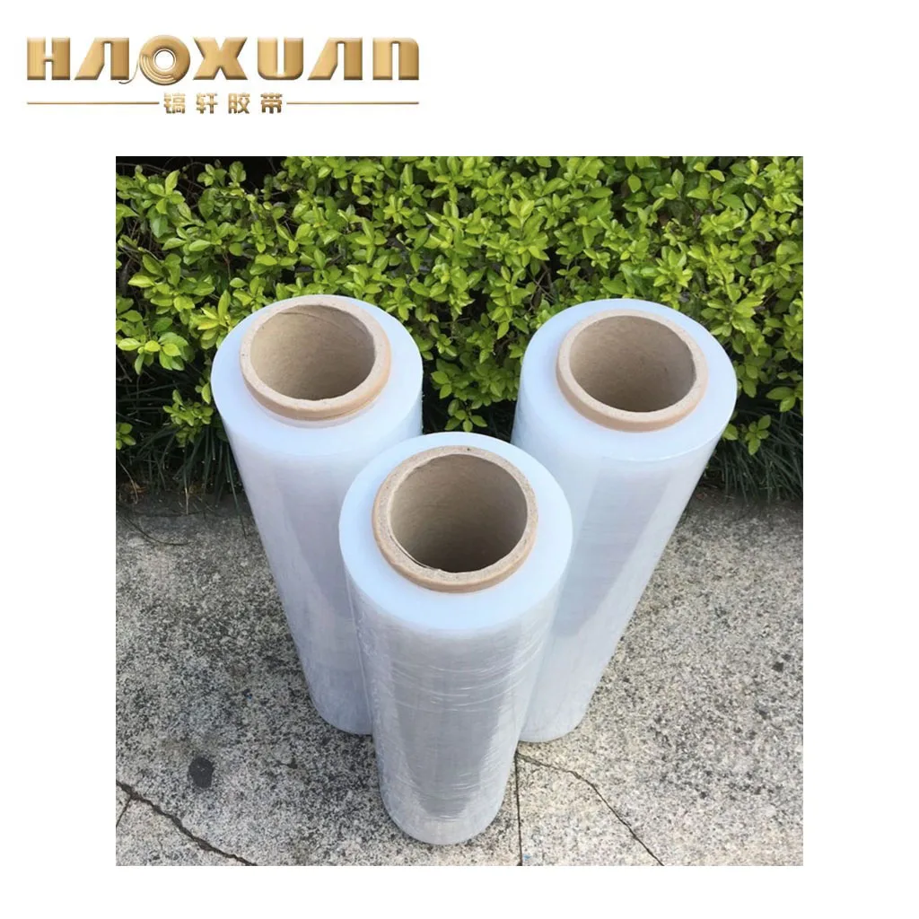 Pallet Film Lldpe Cast Stretch Wrap 17 Mic Shrink Roll Film Moisture-Proof Industrial Use 50cm Plastic Roll