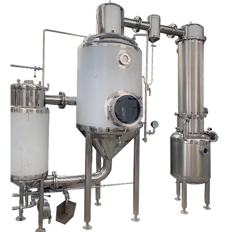 Stainless steel Herb Plant Oil Extractor And Evaporator Concentrator essential oil fractional distillation