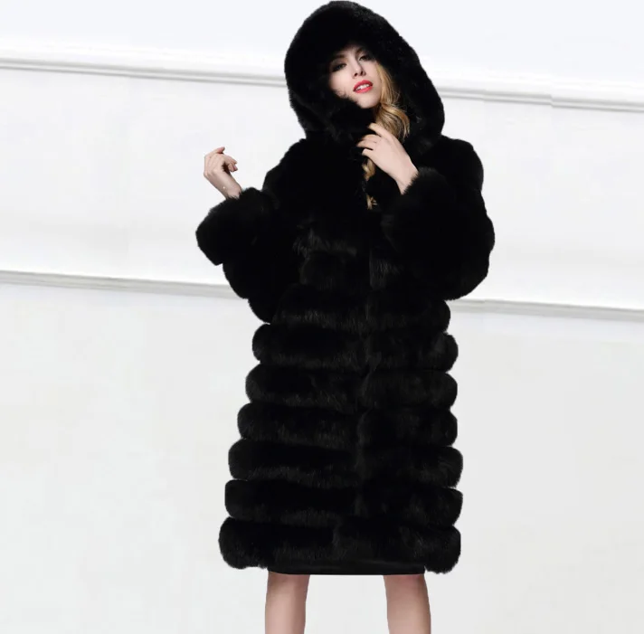 New Products Imitation Mink Fur Coat Hat look thin Fur Coat Clothing Sexy Fur Coat