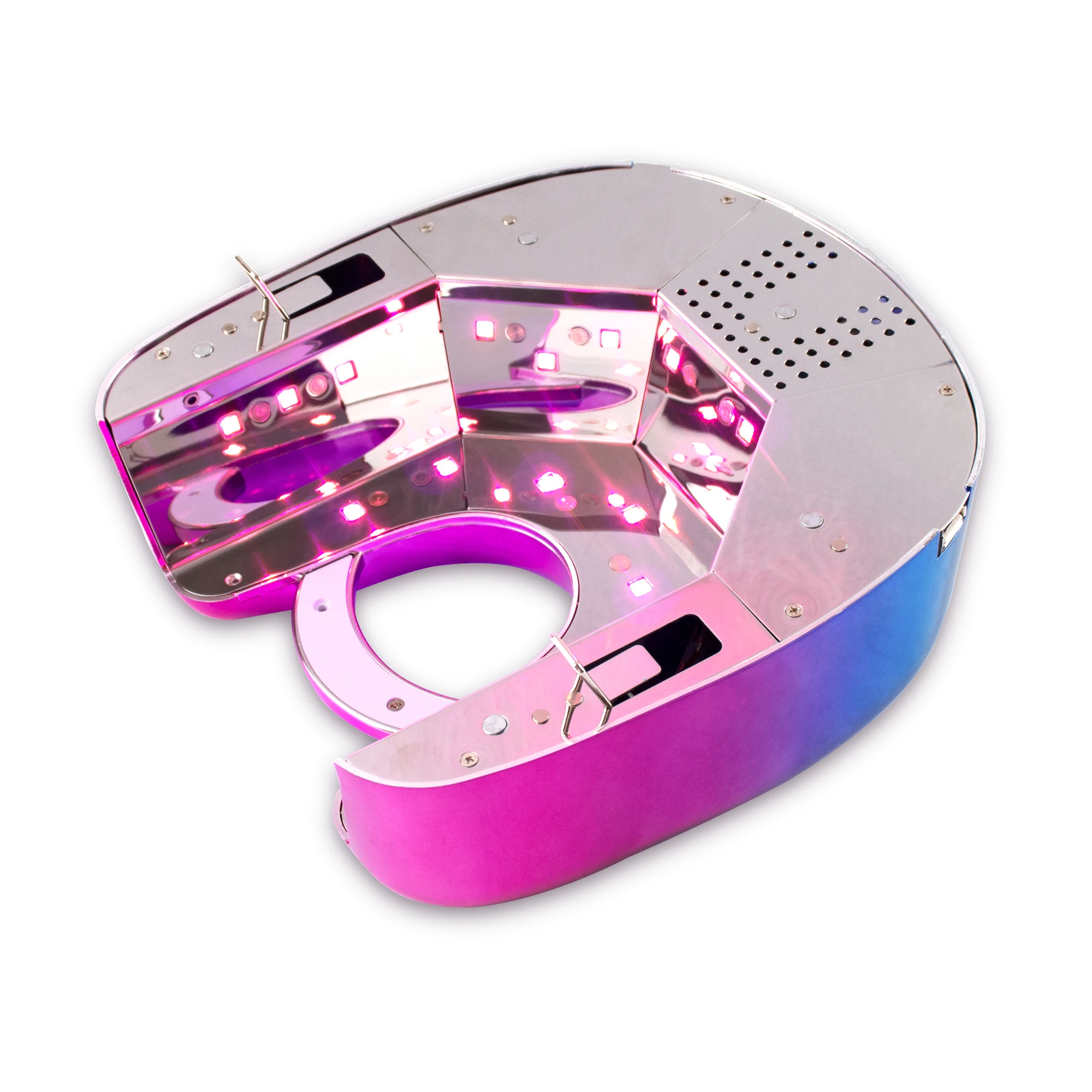 2021 Wholesale Newest design Gradient Color cordless rechargeable led uv nail lamp 48w led gel nail lamp