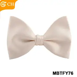 OEM ODM Manufacturer Girls Boys Cravats New Trend Ins Style Green Pure Plain Bow Ties Custom Big Butterfly Satin Bow Ties