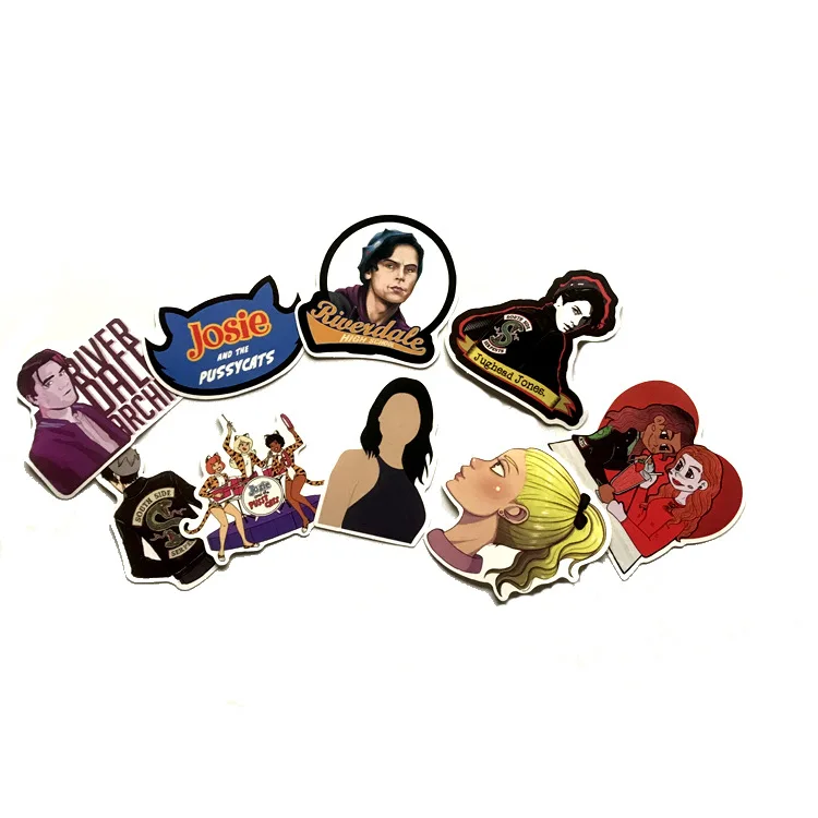 35Pcs/Set Riverdale Graffiti Stickers U.S. Drama Series For Luggage Laptop Car Skateboard Guitar Fridge Decal Toy PVC Waterproof