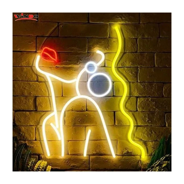 Winbo Customized Logo Mirror Acrylic Pvc Neon Sign Letters Buy Custom Neon Signs Wedding Room Party Wall Decor Body Neon Signs