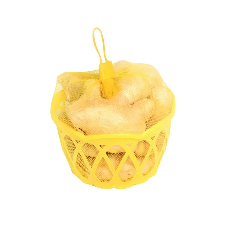 Manufacturer pe tubular fine mesh bag packing fruit green and vegetable oranges for packaging fruits