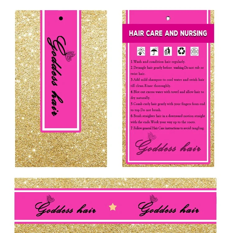
Customized Private Label Hair Tags And Wraps For Bundles Packaging, Silky Satin Bags With Tassels Custom Logo Human Hair 