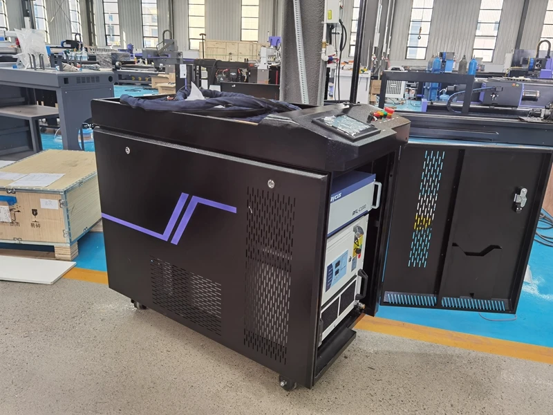 Jinan 2000W 200w 1000w hand held fiber Laser Cleaning Metal Paint Coat rust removal Machine clean laser machine