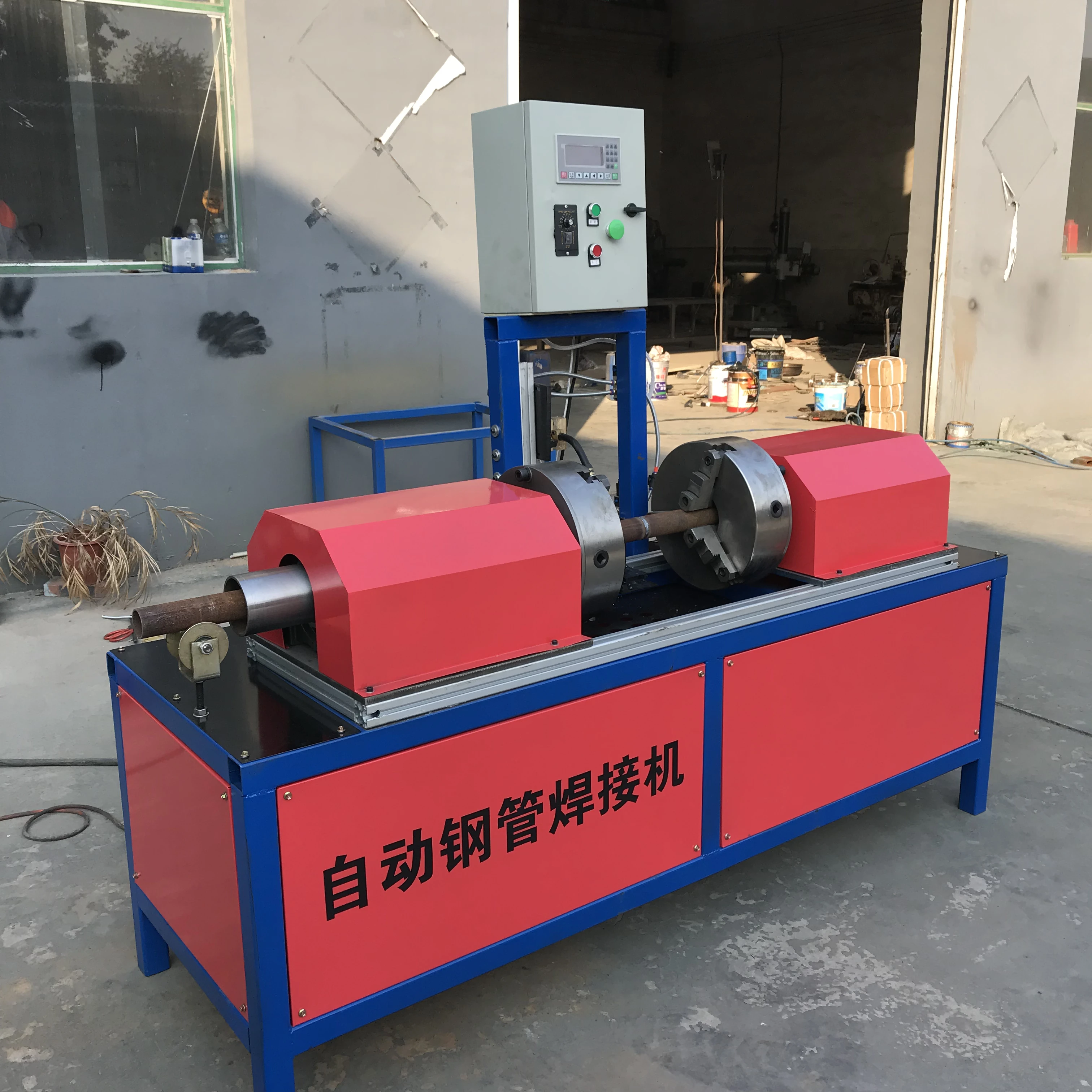 High quality Steel pipe welding machine Steel pipe butt welding metal pipe steel tube welding machine for selling