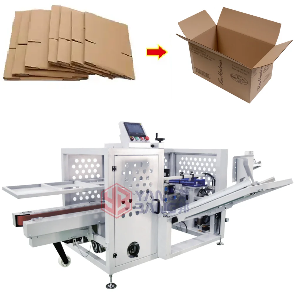Hot Selling CE Certification Automatic Carton Erector Folding Sealer Machine for Boxes Cases