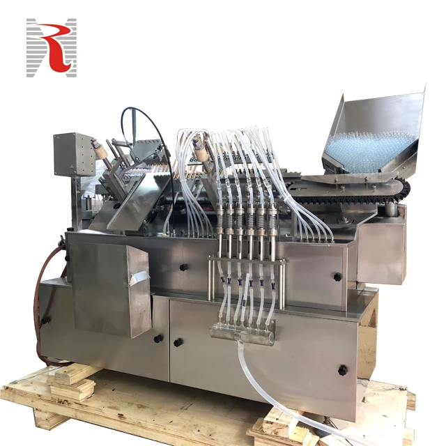 LSAG-6 Cost-Effective Automatic Plastic Ampoule Bottle Perfume Oral Liquid Eye Drops Liquid Filling Sealing Slitting Machine