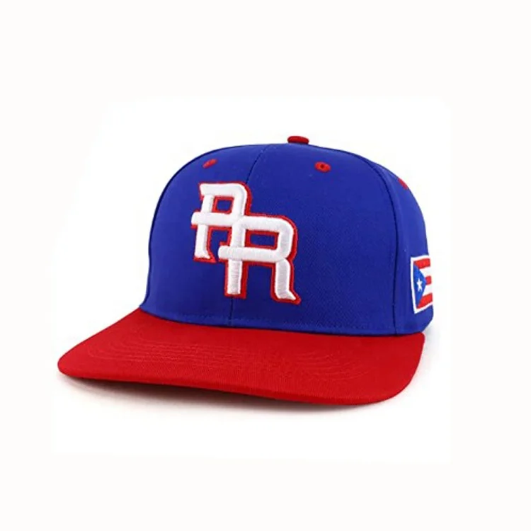 Dongguan кепки Фабрика Пользовательские 3D вышивка плоская Билла шляпа Пуэрто-Рико Снэпбэк шляпа