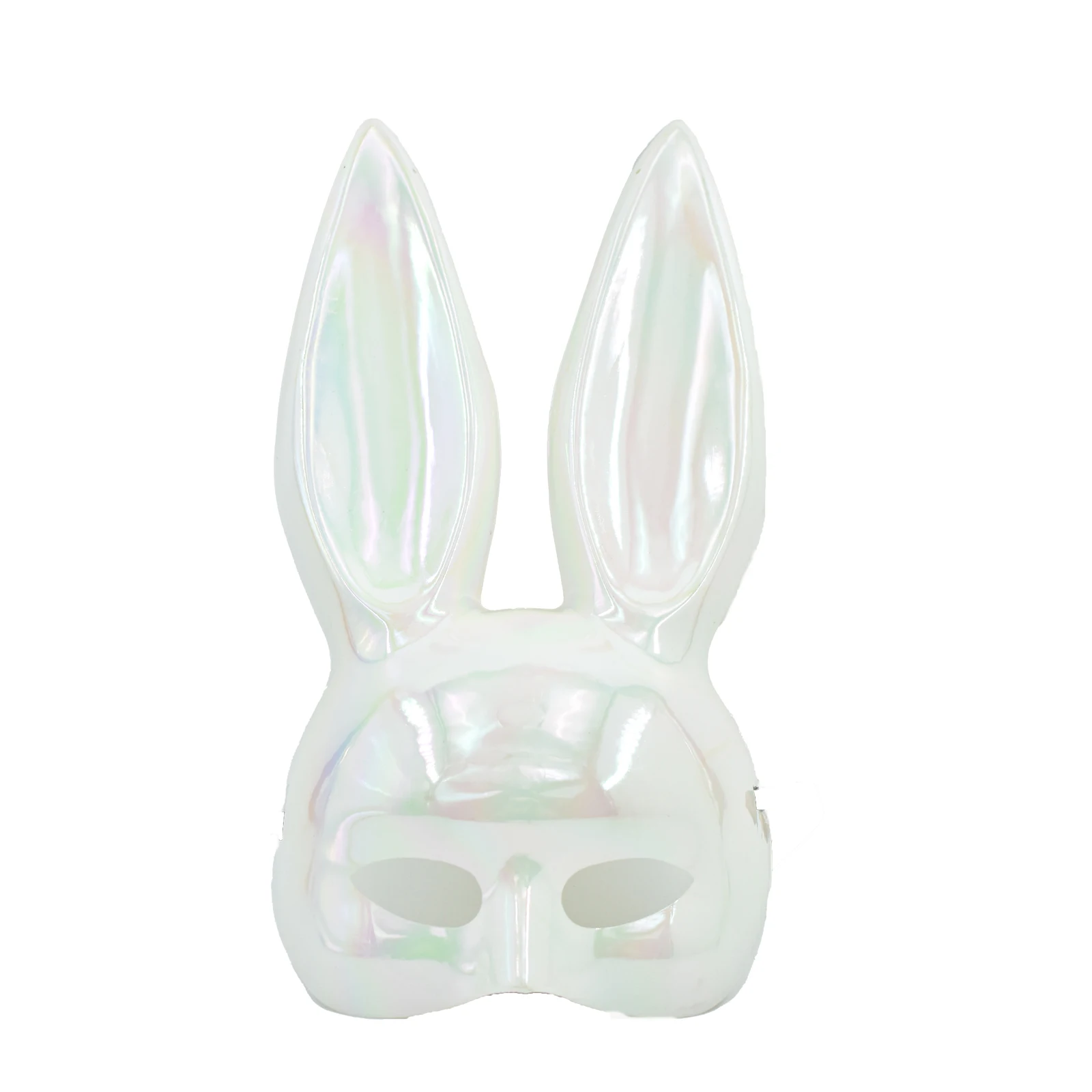 Easter Cosplay Props Rabbit Ears Masks Laser Bunny Half Face Mask Sexy Girls Carnival For Custom Party Gift