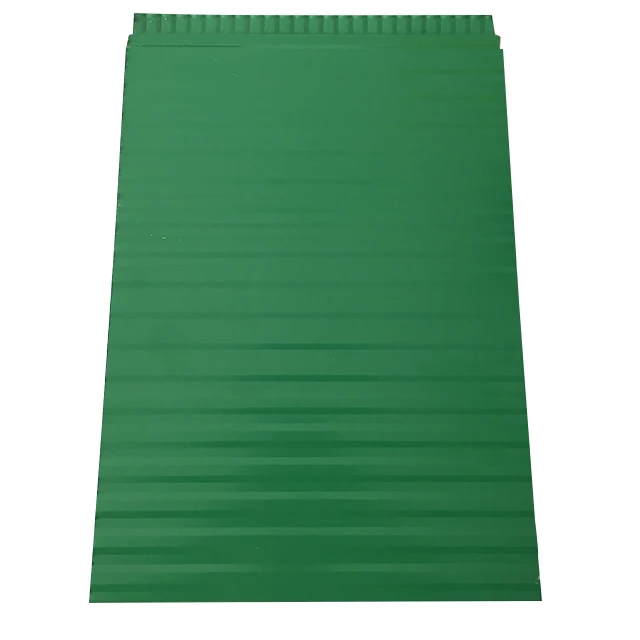 Manufacturer supply Green Corrugated 16mm exterior Polyurethane foam Wall Panel for exterior decoration