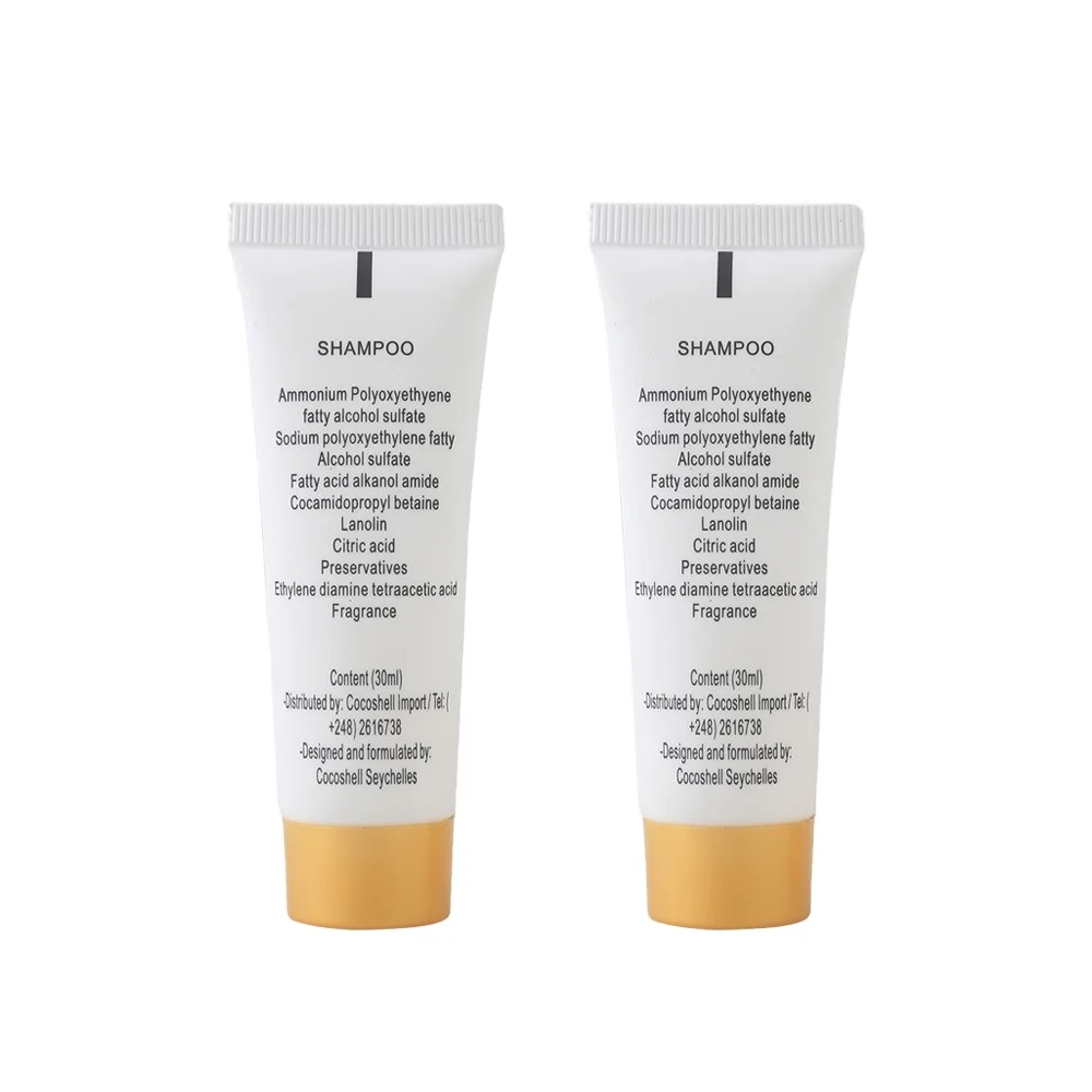 Hotel Shampoo Packaging Tubes Hotel Amenities Packaging Bottles for Shampoo