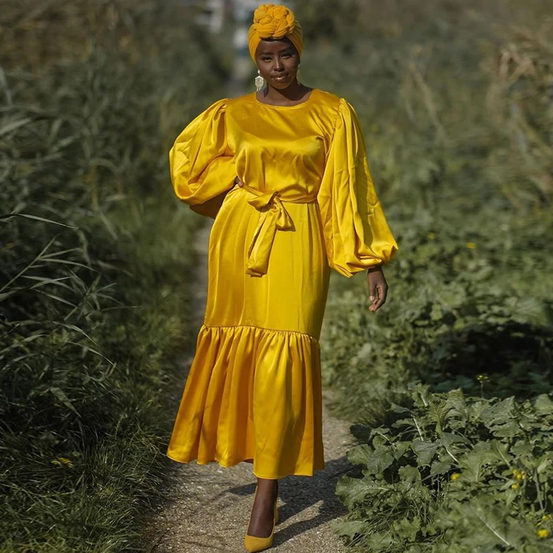 New Design Kaftan Moroccan Satin Arabian Islamic Clothing Dubai Turkish Abaya Women Muslim Dress