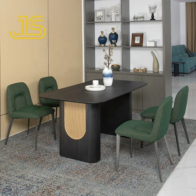 Jinsong New Style Rock Plate Mechanism Adjustable Length Extending Kitchen Dining Luxury Design Metal Tables