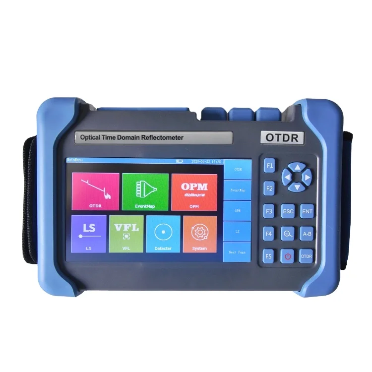FCST080607-S1 LCD Touch Screen 1310/1550nm Wavelength 42/40dB Dynamic Range Handheld Optical Fiber OTDR For FTTX PON Network