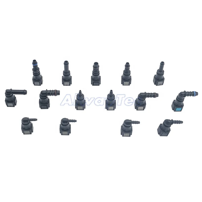 New Sae 1/4 6.3mm 90 Degrees Quick Connector Nylon Fuel Connector Series for Diesel Gasoline Plastic Connector