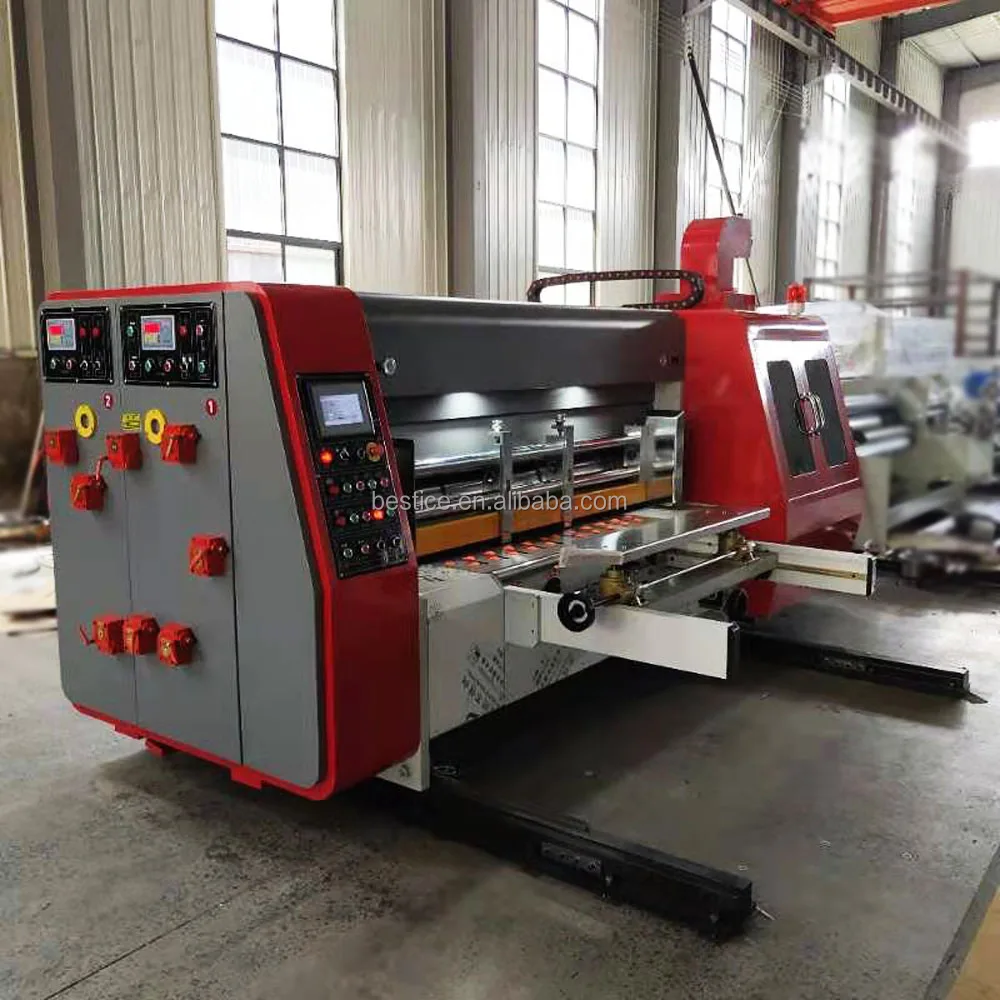 automatic small packing corrugated carton box single color printing slotting die cutting making machine prices for boxes