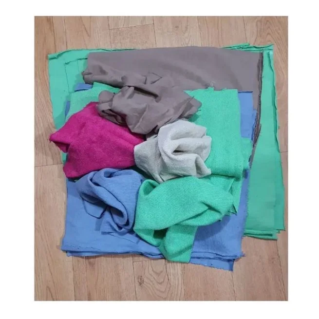 Garment Fabric Waste Light Color Eco Friendly Terry fabrics Waste Supply Factory Hot Selling Eco friendly Wholesale Price