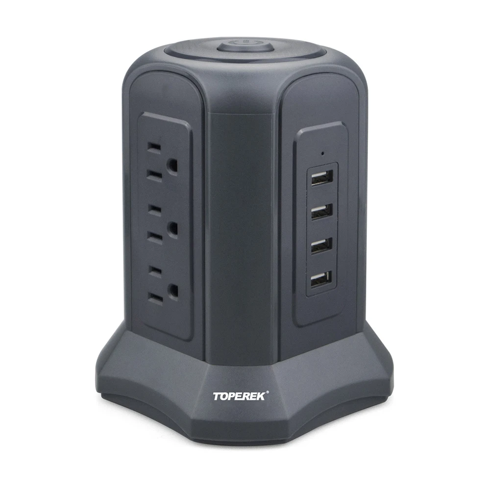 TP-VB4U9S: черный universal Mobile power Bank трековая система Розетка с usb разъем зарядного устройства для стены/столешница