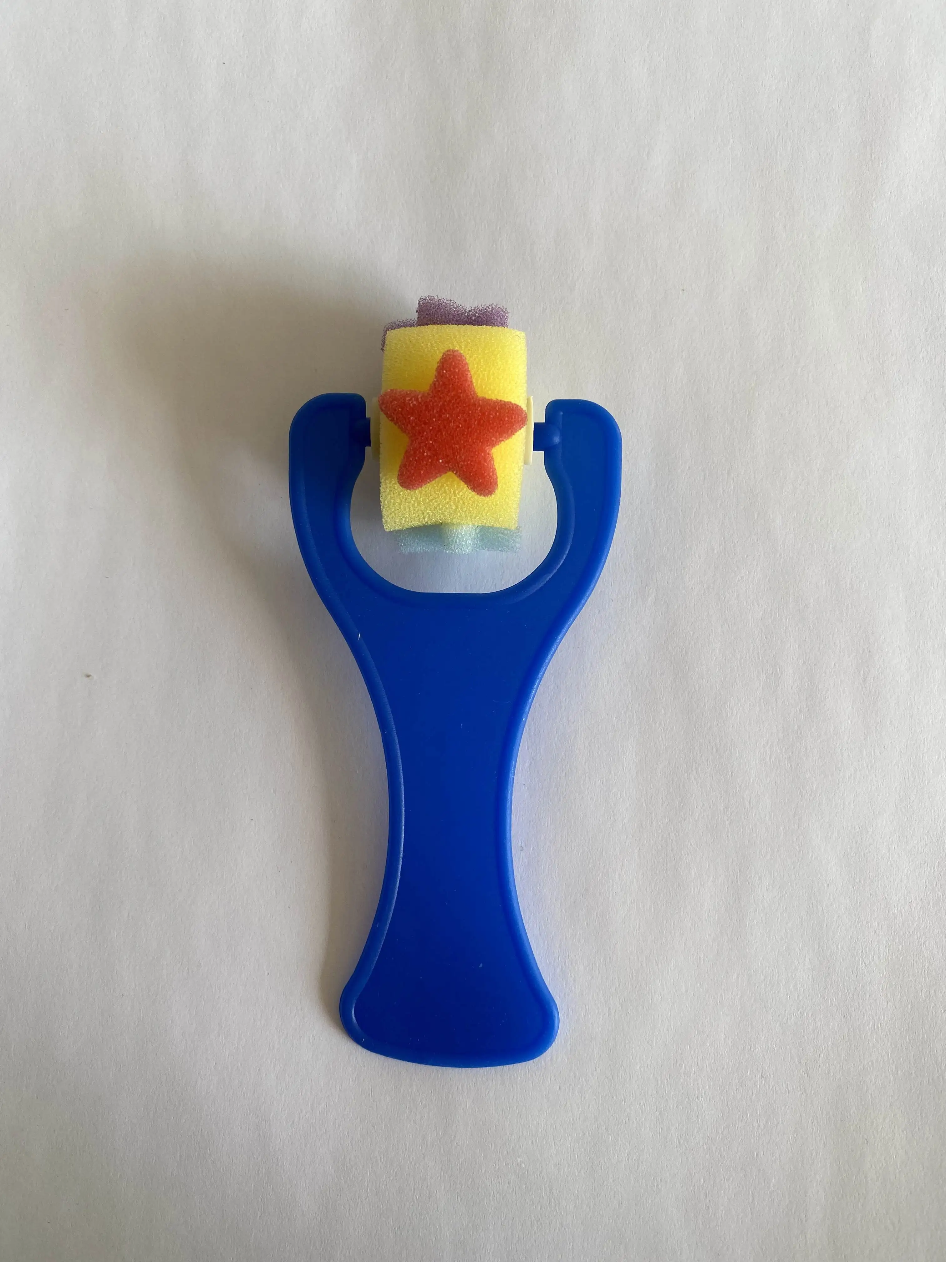 Factory Sale Various Small Slingshot Roller Decal Blue Roller Hair Sponge Brush With Handle