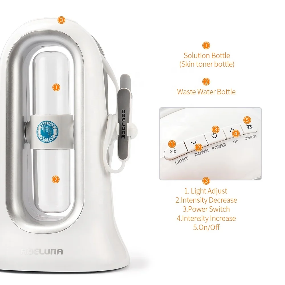 New 2 handles 2 tips hydra skin peel face machine professional personal hydro microdermabrasion machine