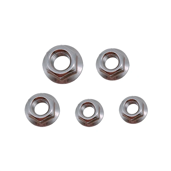 DIN6923 SS201 SS304 SS316 M6 M7 M8 M10 большая Шестигранная Фланцевая гайка с зазубринами