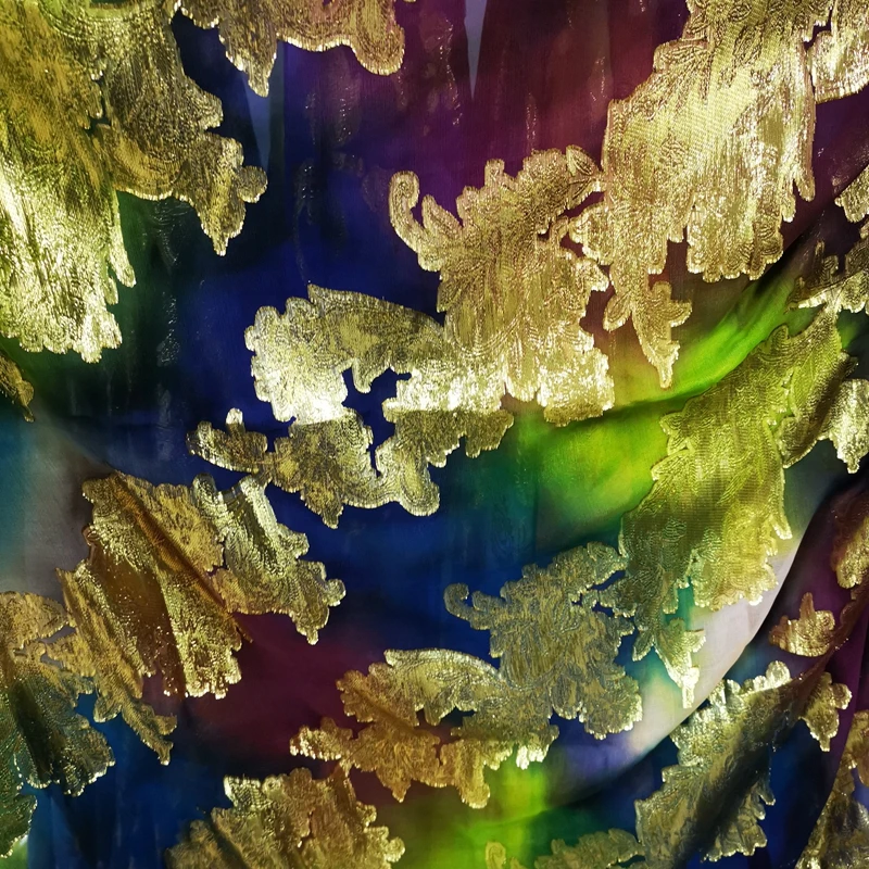 Fareast Lurex Indian Somali Velvet Chiffon Fabric for somali dirac and sudanese women tob